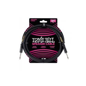 Ernie Ball P06072 6FT 1.80 m Siyah Düz Kabin Kablosu
