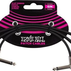 Ernie Ball P06221 6'' 15 cm 3'lü Flat Ribbon Patch Kablosu