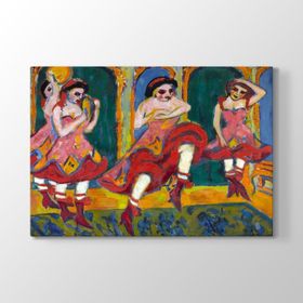 Ernst Ludwig Kirchner - Dancers Tablosu