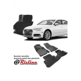 Eroglu Audi A4 2015 Sonrasi Uyumlu 5 Parça 3D Havuzlu Oto Paspas Seti