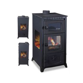 Eroğlu EEST104 Üç Tarafı Camlı Fırınlı Şömine Soba