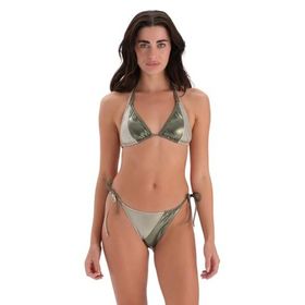 Eros 24SW85028EST Tak Çık Kaplı Sabit Askılı Yeşil Bej Bikini