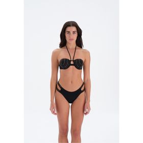 Eros 24SW85111EGB Kaplı Çıkarılabilir Askılı Siyah Bikini