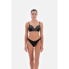 Eros 24SW85114EGB Kaplı Çıkarılabilir Askılı Siyah Bikini
