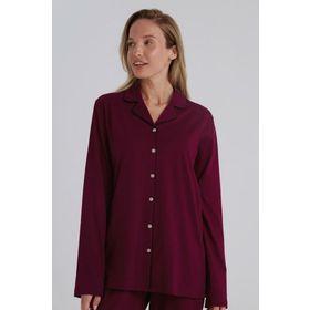 Eros 31800 Bordo Kadın Gömlek Pijama Takımı