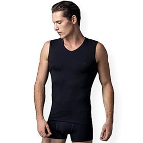 Eros ERS006 2'li Siyah Kolsuz Compact Erkek T-shirt