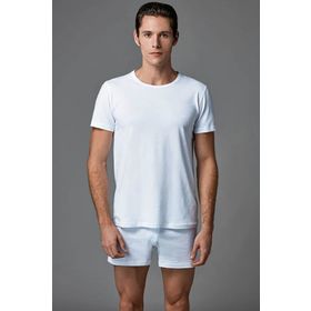 Eros ES011522 Beyaz 2'li Erkek T-Shirt