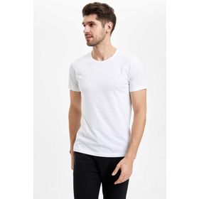 Eros ES011522 Beyaz 2'li Erkek T-Shirt