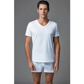 Eros ES011529 Beyaz 2'li Erkek T-Shirt