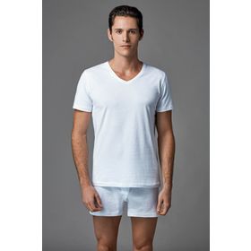 Eros ES011529 Beyaz 2'li Erkek T-Shirt
