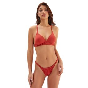 Eros ESKM23Y0007 Kaplı Üçgen Kırmızı Kadın Bikini Üstü