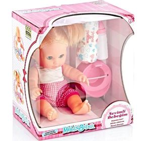 Erpa Altını Islatan Türkçe Konuşan 34 Cm Melis Oyuncak Et Bebek