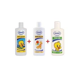 Ersağ 200 ml Bebek Yağı + 300 ml Bebek Duş Jeli + 300 ml Bebek Şampuanı