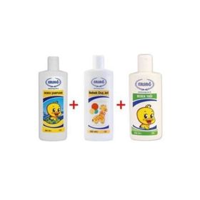 Ersağ 200 ml Bebek Yağı + 300 ml Bebek Duş Jeli + 300 ml Bebek Şampuanı