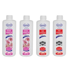 Ersağ 2x1 lt Genel Temizlik Sıvısı + 2x1 lt Yağ Çözücü