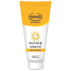 Ersağ 50 Faktör 100 ml Yüz Güneş Kremi