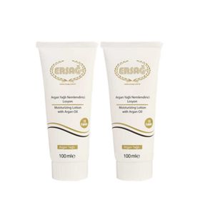 Ersağ Argan Yağlı Nemlendirici Losyon 2x100 ml * 2 Adet Ersağ-206x2
