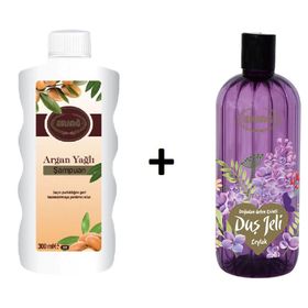 Ersağ Leylak 500 ml Duş Jeli + Argan Yağlı 300 ml Şampuan