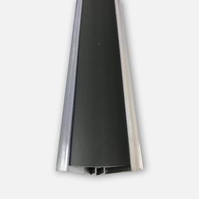Ersin Siyah 60 cm İç Bükey Pvc Tezgah Süpürgeliği