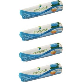 Ersopack 80x110 cm 1 Adet 10'lu Jumbo Boy Çöp Torbası (4 adet)