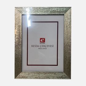 Ertürk 18x24 cm Gümüş Ağaç Kabuğu Resim Çerçevesi