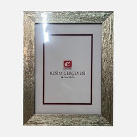 Ertürk 18x24 cm Gümüş Ağaç Kabuğu Resim Çerçevesi