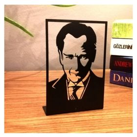 Erva ERV-OB-020 Atatürk Türk Çerçeveli Masaüstü Metal Obje