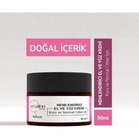 Ervalinn Kuru ve Normal Ciltler 50 ml Doğal Nemlendirici El ve Yüz Kremi