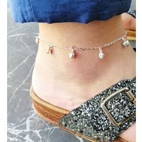 Ervanur 925 Ayar Zirkon Taşlı Kalp Figürlü Gümüş Halhal