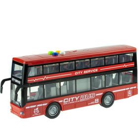 Erzi Oyuncak 30 cm Kırmızı Iki Katlı Işıklı Sesli Sürtmeli Otobüs