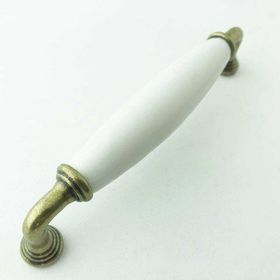 Es-Al 128 mm Yıldız Antik Beyaz Düz Kulp