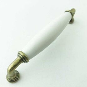 Es-Al 128 mm Yıldız Antik Beyaz Düz Kulp