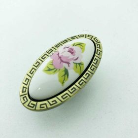 Es-Al Akçay Düğme Pembe Gül Kulp