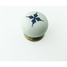 Es-Al D45B Yıldız Antik Beyaz Düğme Kulp