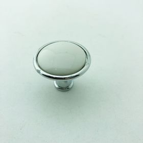 Es-Al Düz Düğme Krom Kulp