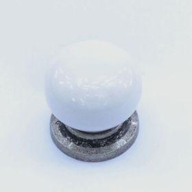 Esal 5311R21 Kalay-Beyaz Porselen Düğme Kulp
