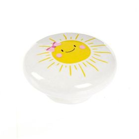 Esal Ufo Güneş Düğme Beyaz Kulp