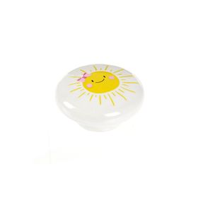 Esal Ufo Güneş Düğme Beyaz Kulp