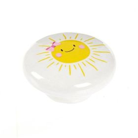Esal Ufo Güneş Düğme Beyaz Kulp