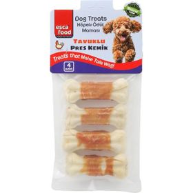 Esca Food 100 gr Tavuklu Pres Kemik 7 cm 4’lü Köpek Ödül Maması