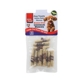 Esca Food 6 gr Dana Etli Lokmalık Munchy 6 cm 12'li Köpek Ödül Maması