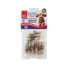 Esca Food 6 gr Dana Etli Lokmalık Munchy 6 cm 12'li Köpek Ödül Maması