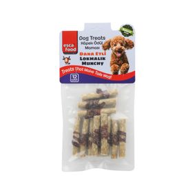 Esca Food 6 gr Dana Etli Lokmalık Munchy 6 cm 12'li Köpek Ödül Maması