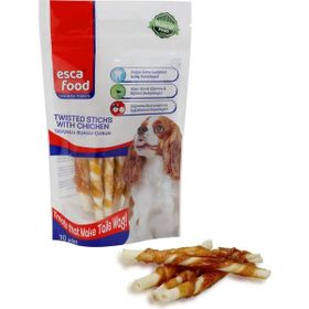 Esca Food 70 gr Tavuklu Burgu Kemik 12 cm 10'lu Köpek Ödül Maması