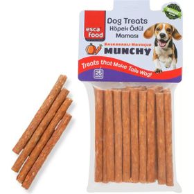 Esca Food Munchy Balkabaklı Havuçlu 12 cm 25'li Köpek Ödül Maması