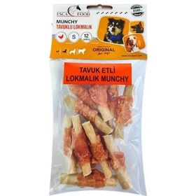 Esca Food Munchy Tavuk Etli Lokmalik 12 Adet Köpek Ödül Maması