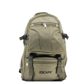 Escape 501 Haki Kanvas Kumaş Dağcı Sırt Çantası