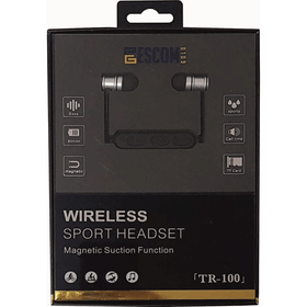 Escom TR-100 SD Kart Metal Mıknatıslı Bluetooth Kulaklık