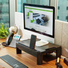 Escrito ESEM540 Lome Premium Yükseklik Ayarlanabilir Çekmeceli ve Wifi Şarj Üniteli Monitör Yükseltici