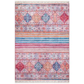 Esdeh Şal Desen Pamuk Taban Kiremit 180x280 Yıkanabilir Dekoratif Halı